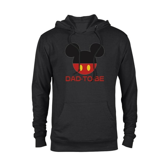 Disney Mickey Mouse Icon Shorts Dad-to-Be Father’s Day - Pullover Hoodie for Adults - Customized-Black