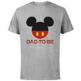 thumbnail image 1 of Disney Mickey Mouse Icon Shorts Dad-to-Be Father’s Day - Short Sleeve Cotton T-Shirt for Adults - Customized-Athletic Heather, 1 of 5