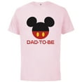 thumbnail image 1 of Disney Mickey Mouse Icon Shorts Dad-to-Be Father’s Day - Short Sleeve Cotton T-Shirt for Adults - Customized-Soft Pink, 1 of 5