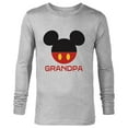 thumbnail image 1 of Disney Mickey Mouse Icon Shorts Grandpa Father’s Day - Long Sleeve T-Shirt for Men - Customized-Athletic Heather, 1 of 5