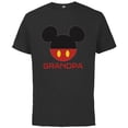thumbnail image 1 of Disney Mickey Mouse Icon Shorts Grandpa Father’s Day - Short Sleeve Cotton T-Shirt for Adults - Customized-Black, 1 of 5