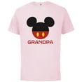 thumbnail image 1 of Disney Mickey Mouse Icon Shorts Grandpa Father’s Day - Short Sleeve Cotton T-Shirt for Adults - Customized-Soft Pink, 1 of 5