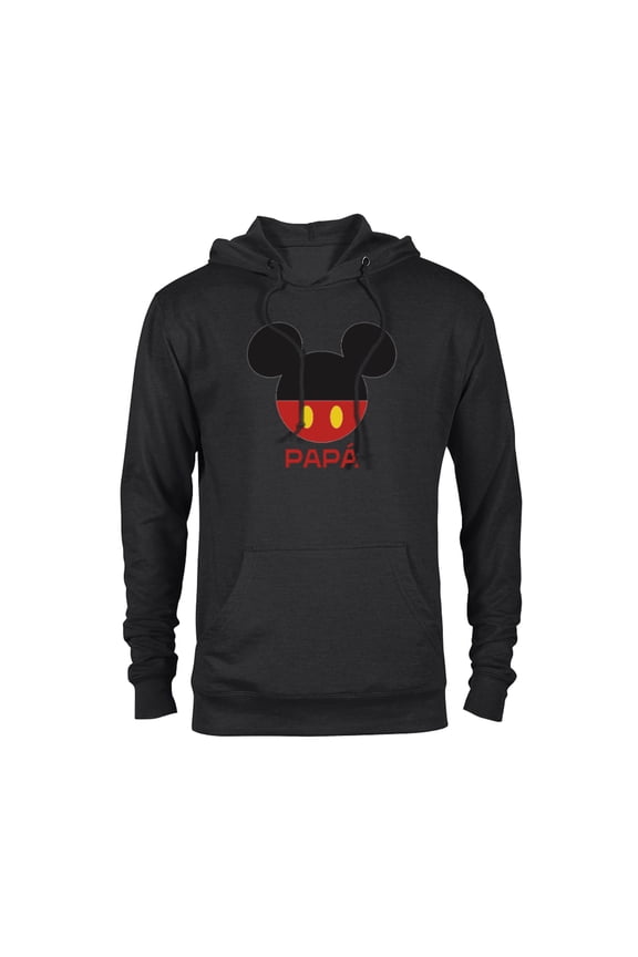 Mickey Mouse Icon Shorts Papá Birthday Día del Padre - Pullover Hoodie for Adults - Customized-Black