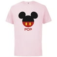 thumbnail image 1 of Disney Mickey Mouse Icon Shorts Pop Birthday Father’s Day - Short Sleeve Cotton T-Shirt for Adults - Customized-Soft Pink, 1 of 5