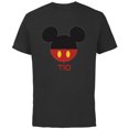 thumbnail image 1 of Disney Mickey Mouse Icon Shorts Tío Birthday Día del Padre - Short Sleeve Cotton T-Shirt for Adults - Customized-Black, 1 of 5