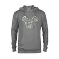 thumbnail image 1 of Disney Mickey Mouse Icon Spring Flowers - Pullover Hoodie for Adults - Customized-Graphite Heather, 1 of 5