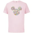 thumbnail image 1 of Disney Mickey Mouse Icon Summer Fun - Short Sleeve Cotton T-Shirt for Adults - Customized-Soft Pink, 1 of 5