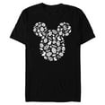 thumbnail image 1 of Disney Mickey Mouse Icon White Bunnies Easter - Short Sleeve Blended T-Shirt for Adults - Customized-Black, 1 of 5