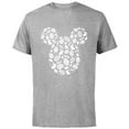 thumbnail image 1 of Disney Mickey Mouse Icon White Bunnies Easter - Short Sleeve Cotton T-Shirt for Adults - Customized-Athletic Heather, 1 of 5