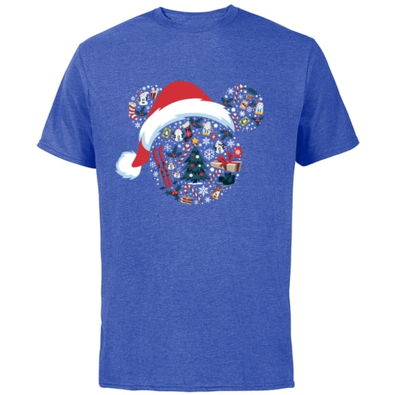 Disney Mickey Mouse Icon Winter Lodge Standard - Short Sleeve Cotton T-Shirt for Adults - Customized-Royal Heather