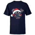thumbnail image 1 of Disney Mickey Mouse Icon Winter Lodge Standard - Short Sleeve T-Shirt for Kids – Customized-Navy, 1 of 5
