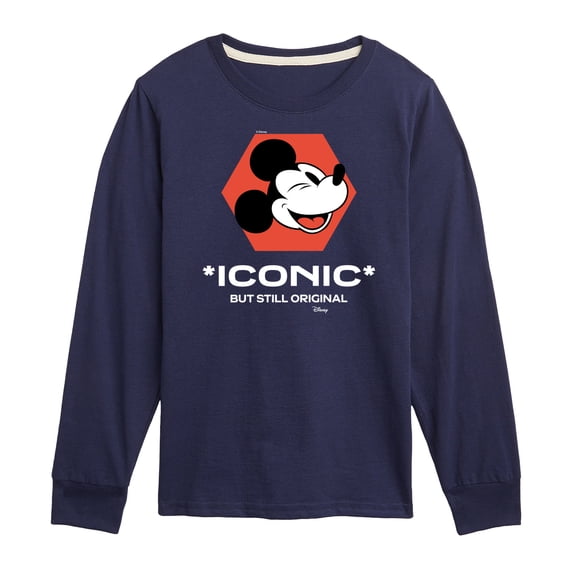 Disney - Mickey Mouse - Iconic But Still Original - Youth Long Sleeve Graphic T-Shirt