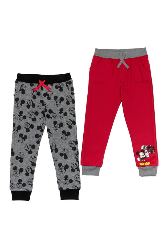 Mickey Mouse Infant Baby Boys 2 Pack Pants Infant to Little Kid