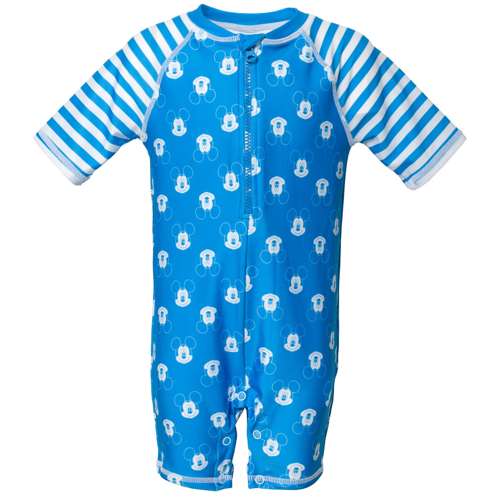 Disney Mickey Mouse Infant Baby Boys One Piece Bathing Suit Blue 18 Months