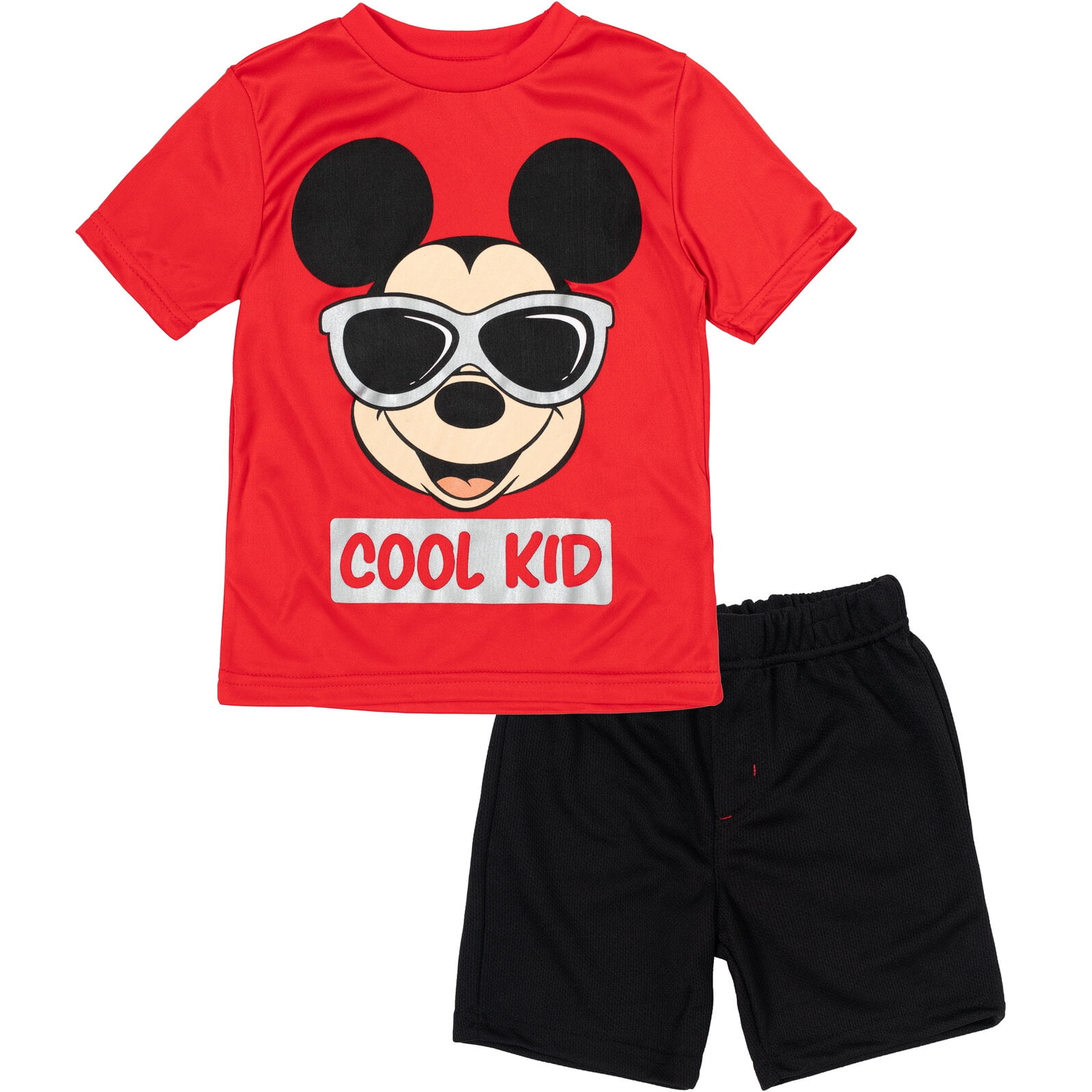Disney Mickey Mouse Infant Baby Boys TShirt and Mesh Shorts Outfit Set