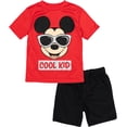 thumbnail image 1 of Disney Mickey Mouse Infant Baby Boys T-Shirt and Mesh Shorts Outfit Set Infant to Toddler, 1 of 5