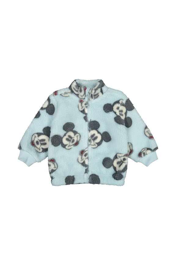 Disney Mickey Mouse Infant Boy High-Pile Fleece Jacket, Sizes 12-24 Months