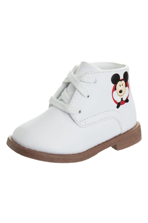 Mickey Mouse Infant Walking Shoes, White, 3