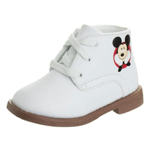 Disney Mickey Mouse Infant Walking Shoes, White, 3
