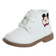 thumbnail image 1 of Disney Mickey Mouse Infant Walking Shoes, White, 4, 1 of 6