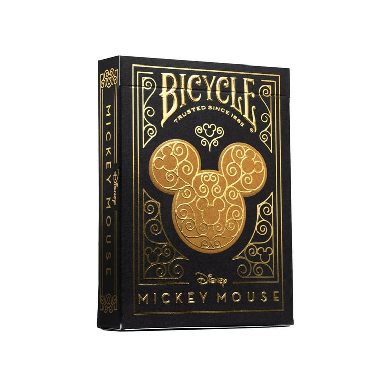 Disney Mickey Mouse Inspired Black and Gold Playing Cards