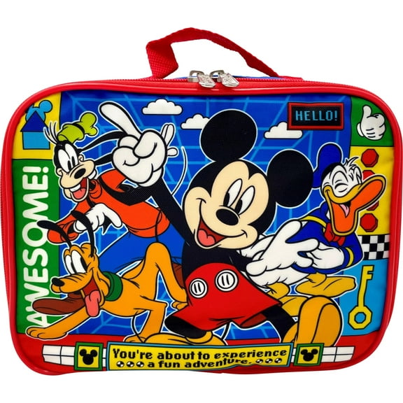 Disney Mickey Mouse Insulated Lunch Box #A23171