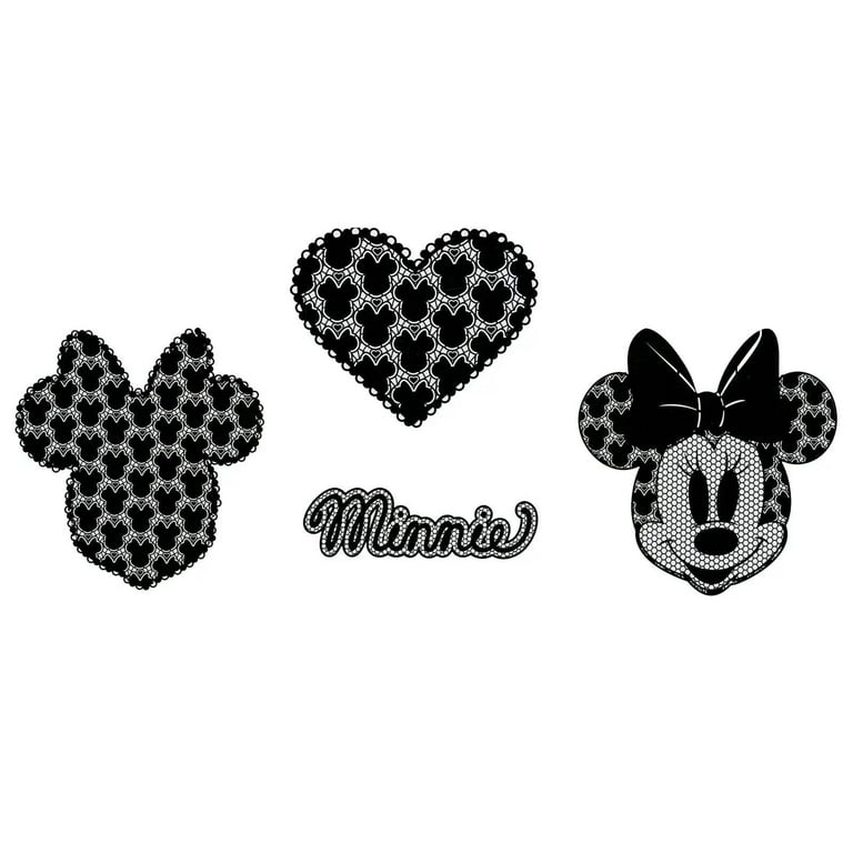 Disney Mickey Mouse Iron-On Transfers, Lace Minnie Mouse Icons - Walmart.com for Free Disney Iron On Printables