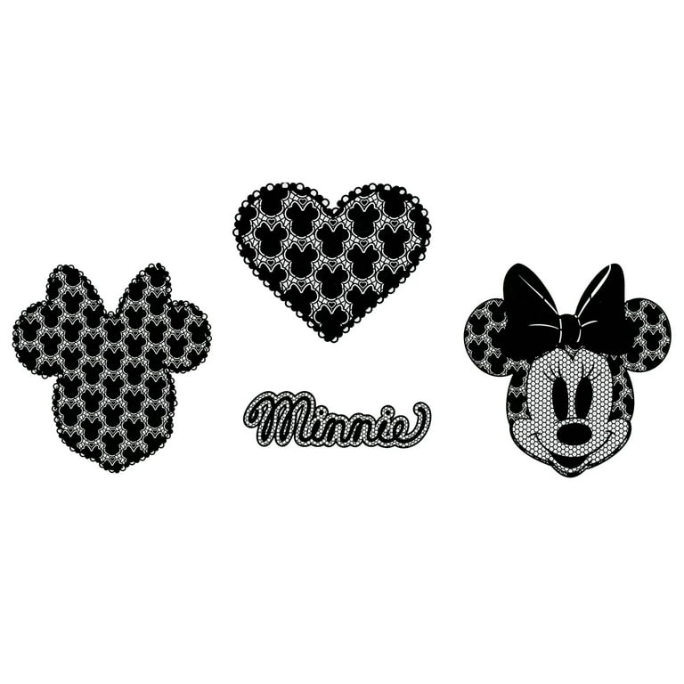 Disney Mickey Mouse Iron-On Transfers, Lace Minnie Mouse Icons