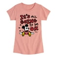 thumbnail image 1 of Disney - Mickey Mouse - It's All Going To Be Ok - Toddler & Youth Girls Short Sleeve Graphic T-Shirt, 1 of 5