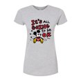 thumbnail image 1 of Disney - Mickey Mouse - It's All Going to be OK - Juniors Fitted Graphic T-Shirt, 1 of 5