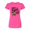 thumbnail image 1 of Disney - Mickey Mouse - It's All Going to be OK - Juniors Fitted Graphic T-Shirt, 1 of 5