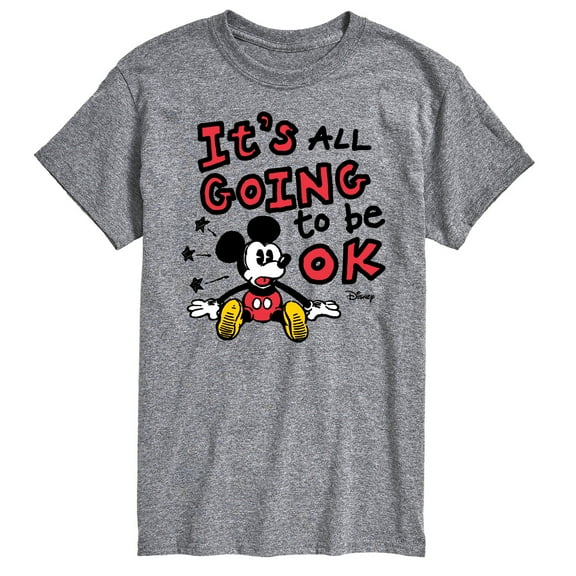 Disney - Mickey Mouse - It's All Going to be OK - Men's Short Sleeve Graphic T-Shirt