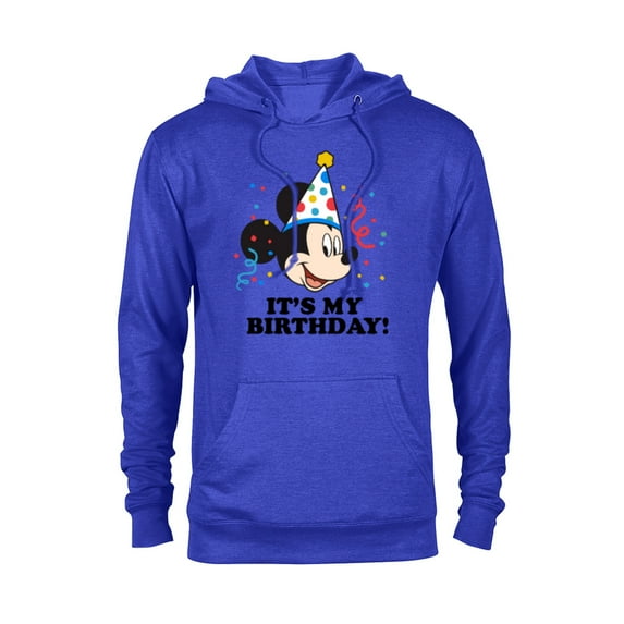 Disney Mickey Mouse It's My Birthday! - Pullover Hoodie for Adults - Customized-Royal Heather