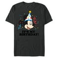thumbnail image 1 of Disney Mickey Mouse It's My Birthday! - Short Sleeve Blended T-Shirt for Adults - Customized-Dark Heather, 1 of 5