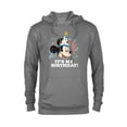 thumbnail image 1 of Disney Mickey Mouse Its My Birthday - Pullover Hoodie for Adults -Customized-Graphite Heather, 1 of 5
