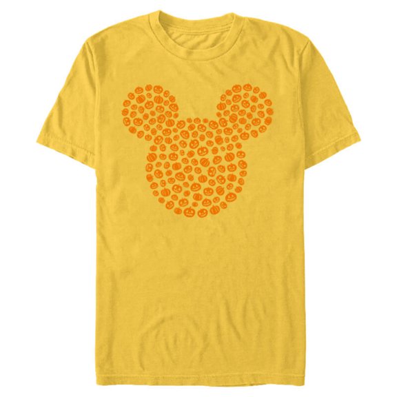 Disney Mickey Mouse Jack-O'-Lanterns Halloween - Short Sleeve Blended T-Shirt for Adults - Customized-Putty Snow Heather