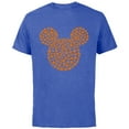 thumbnail image 1 of Disney Mickey Mouse Jack-O'-Lanterns Halloween - Short Sleeve Cotton T-Shirt for Adults - Customized-Royal Heather, 1 of 5