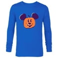 thumbnail image 1 of Disney Mickey Mouse Jack-o’-Lantern Halloween - Long Sleeve T-Shirt for Men - Customized-Royal, 1 of 5