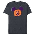 thumbnail image 1 of Disney Mickey Mouse Jack-o’-Lantern Halloween - Short Sleeve Blended T-Shirt for Adults - Customized-Navy Heather, 1 of 5