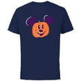thumbnail image 1 of Disney Mickey Mouse Jack-o’-Lantern Halloween - Short Sleeve Cotton T-Shirt for Adults - Customized-Navy, 1 of 5