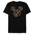 thumbnail image 1 of Disney Mickey Mouse January Birth Month Birthstone & Flowers - Short Sleeve Blended T-Shirt for Adults - Customized-Black, 1 of 5