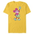 thumbnail image 1 of Disney Mickey Mouse Jaunty Pose Retro Pop Art - Short Sleeve Blended T-Shirt for Adults - Customized-Yellow, 1 of 5