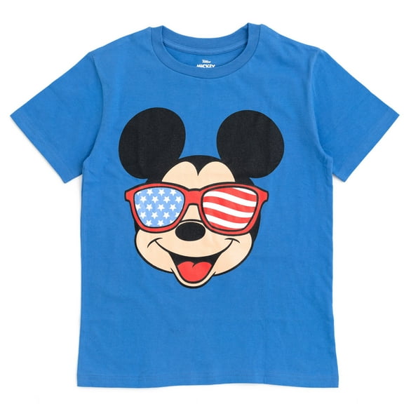 Disney Mickey Mouse July 4th Toddler Boys T-Shirt Toddler to Big Kid
