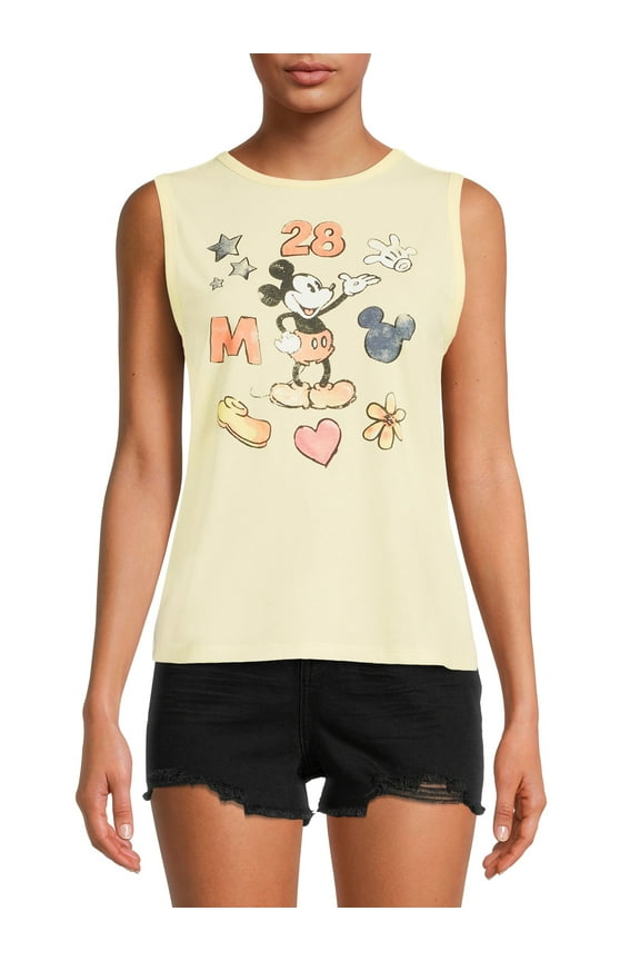 Disney Mickey Mouse Juniors' Open Back Tank Top