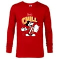 thumbnail image 1 of Disney Mickey Mouse Just Chill - Long Sleeve T-Shirt for Men - Customized-New Red, 1 of 5