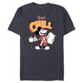 thumbnail image 1 of Disney Mickey Mouse Just Chill - Short Sleeve Blended T-Shirt for Adults - Customized-Navy Heather, 1 of 5