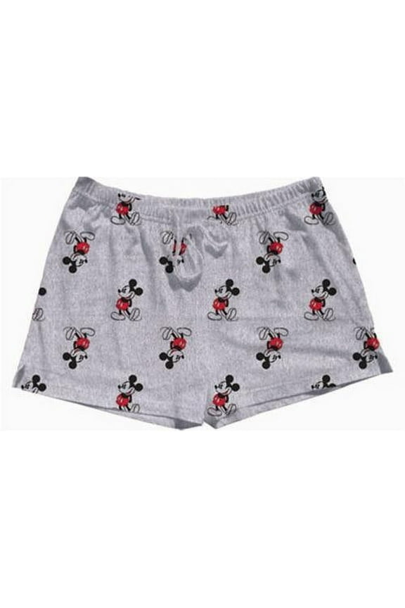 Kickback Mickey All Over Print Junior Knit Short, S-2XL (Women's)