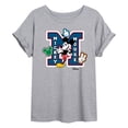 thumbnail image 1 of Disney - Mickey Mouse - Large Letter M Collegiate - Women's Oversized T-Shirt, 1 of 5
