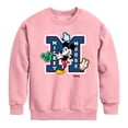thumbnail image 1 of Disney - Mickey Mouse - Large Letter M - Youth Crewneck Fleece Sweatshirt, 1 of 4