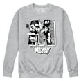 thumbnail image 1 of Disney - Mickey Mouse - Large M Scribbled Drawing - Men's Crew Neck Fleece Pullover, 1 of 5